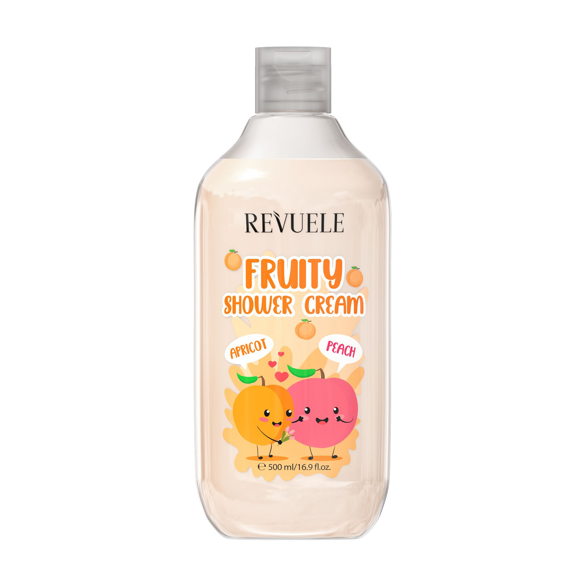 Крем для душу Revuele Fruity Shower Cream Apricot and Peach Абрикос та персик, 500 мл